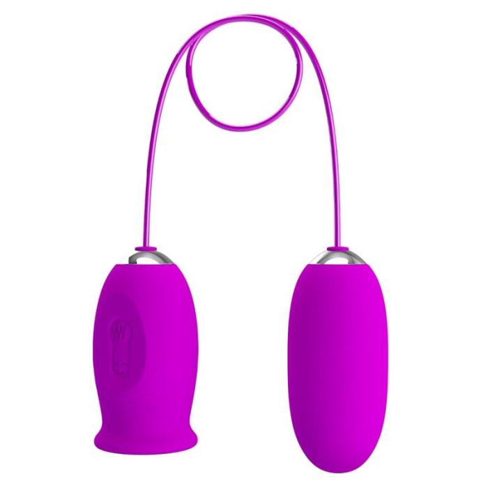 Obsenza - Pretty Love Daisy Dual Egg Rechargeable Vibrator for Dual Stimulation - Purple - Image 1