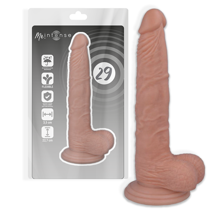 Obsenza - Realistischer Penis mit Saugnapf – 29 cm, 3,5 cm Durchmesser - Image 1