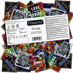 Obsenza - Pasante Pride Gay Pride Condoms 144 Pack - Natural Feel, Tapered Shape - Image 1