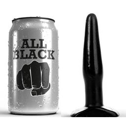Obsenza - Plug Negro 11 cm para Inicio Anal - All Black - Negro - Image 1