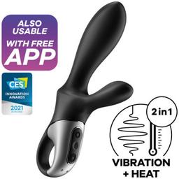 Obsenza - Satisfyer Heat Climax+ Anal Vibrator with App Control - Black - Image 1