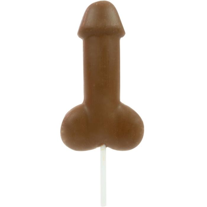 Obsenza - Milk Chocolate Penis Lollipop - Humorous Adult Candy for Parties - Image 1