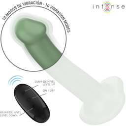 Obsenza - Vibromasseur avec Ventouse Becca - 10 Modes Télécommande Verte - Vert - Image 1