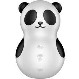 Obsenza - Satisfyer Pocket Panda Stimulateur et Vibrateur Noir et Blanc - Plaisir Compact et Puissant - Noir - Image 1