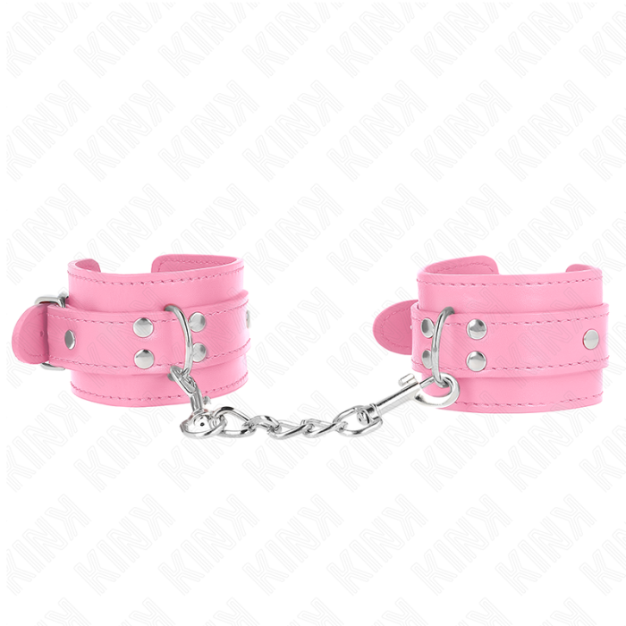 Obsenza - KINK Adjustable Pink Wrist Restraints for Safe Control - Pink - Image 1