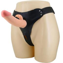Obsenza - Mavis Harness Universal Briefs with 19cm Dildo Natural by PRETTY LOVE - Image 1
