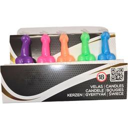 Obsenza - Coffret de 5 Bougies en Forme de Pénis Colorées pour Fêtes et Décorations - Image 1