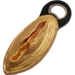 Obsenza - Abridor em Forma de Vagina Dourado Preto para Festas e Celebrations - Dourado - Image 1