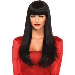 Obsenza - Leg Avenue Long Straight Wig with Bangs for Elegant Looks - OS - Image 1