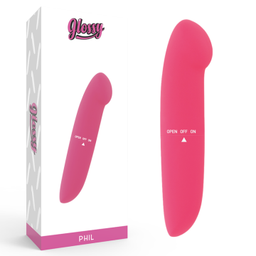 Obsenza&#x20;-&#x20;GLOSSY&#x20;Phil&#x20;Vibrator&#x20;Pink&#x20;-&#x20;Travel-Size&#x20;G-Spot&#x20;Stimulator&#x20;-&#x20;Image&#x20;1