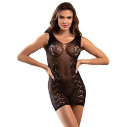 Obsenza - Vestido Fishnet Curto Sublime para Sedução e Elegância - OS - Image 1