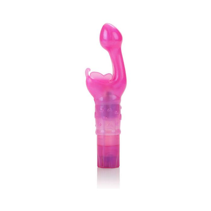 Obsenza - Calexotics Kiss Butterfly Kiss Pink G-Spot & Clitoris Stimulator - Pink - Image 1