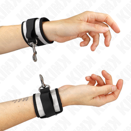 Obsenza - KINK Neoprene Wrist Cuffs for Comfortable Restraint 23 x 5 cm - Gray - Image 1