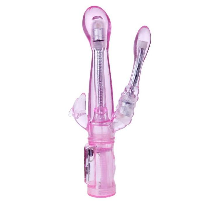 Obsenza - Flexible Rabbit Vibrator with Anal Stimulator by Baile - Image 1