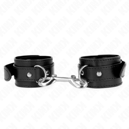 Obsenza - Bracelets Poignets Ajustables KINK pour Séances BDSM Confort et Sécurité - Noir - Image 1