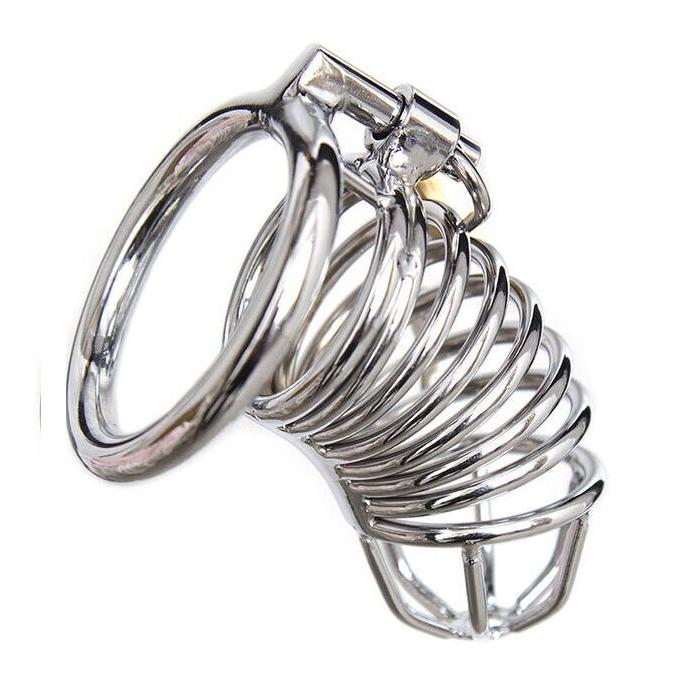 Obsenza - OHMAMA Metal Chastity Cage Size S with Lock and Keys - Image 1