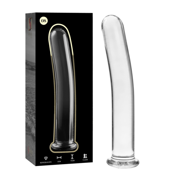 Obsenza - Dildo de Cristal Transparente Modelo 8 NEBULA SERIES BY IBIZA - Image 1
