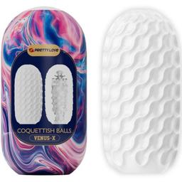 Obsenza - Pretty Love Coquettish Silicone Male Masturbator for Enhanced Pleasure - White - Image 1