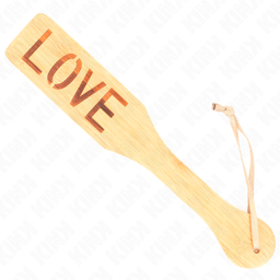 Obsenza - KINK Bambuspalette Wort Liebe – Erotisches Accessoire 32x5,5 cm - Image 1