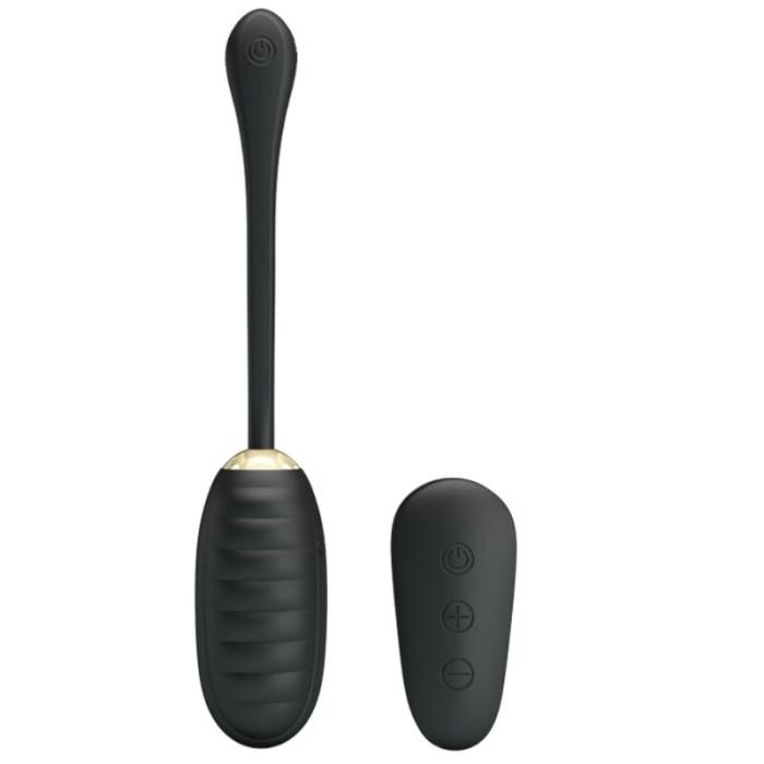 Obsenza - Vibrador Ovo Recarregável Doreen com Controle Remoto - Luxo e Discrição - Preto - Image 1