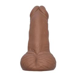 Obsenza - Juguete antiestrés con forma de pene color mulato - Image 1
