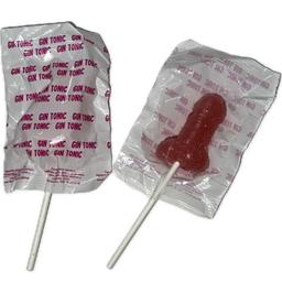 Obsenza - 1 piruleta pene gin tonic fresa 10% alcohol - Image 1