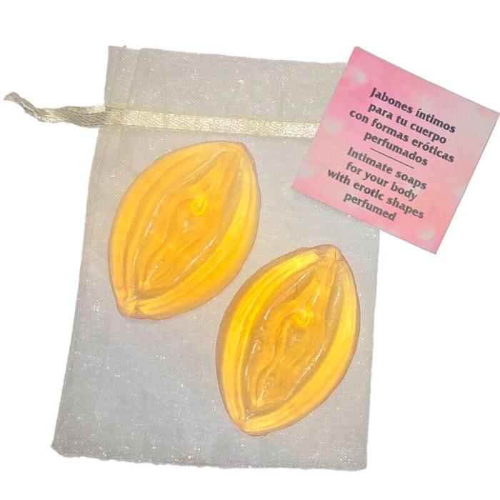 Obsenza - Diverty Sex Vagina Shaped Perfumed Soaps Yellow - Elegant Intimate & Decorative Set - Yellow - Image 1