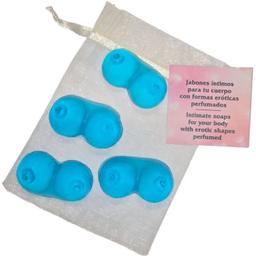 Obsenza - Blue Breast-Shaped Mini Scented Soaps – Fun Party Favor by DIVERTY SEX - Blue - Image 1