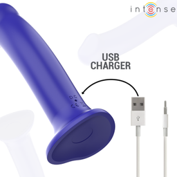 Obsenza - Victoria Vibrador con Ventosa y Control Remoto 10 Modos de Vibración - Azul - Image 1