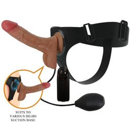 Obsenza - Harnais Universel avec Gode Vibrant et Squirting 15,5 cm Mulato - Pretty Love - Image 1