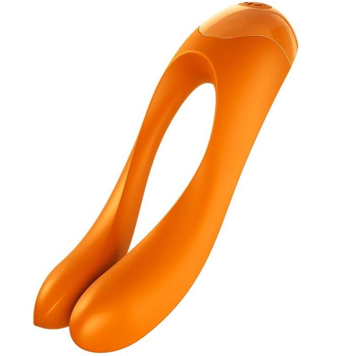 Obsenza - Vibrateur Doigts Candy Cane Orange pour des Sensations Intimes Intenses - Image 1