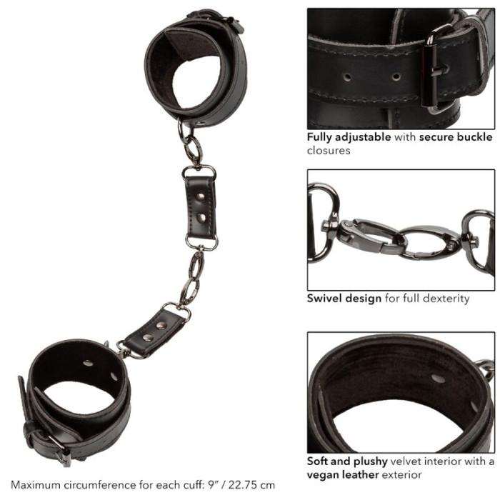 Obsenza - Euphoria Adjustable Velvet Hand Cuffs by CalExotics - Image 1