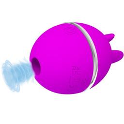 Obsenza - Vibrateur Rond en Silicone Gemini Ball – Stimulations Pulsantes et Intenses - Violet - Image 1