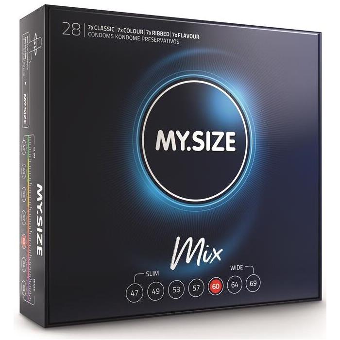 Obsenza - Premium Mix Condoms 60mm - 28 Units by MY SIZE - Image 1