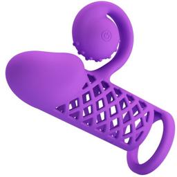 Obsenza - Vibrador Extensor Morado Harden Manga Extendida para Placer Profundo - Image 1
