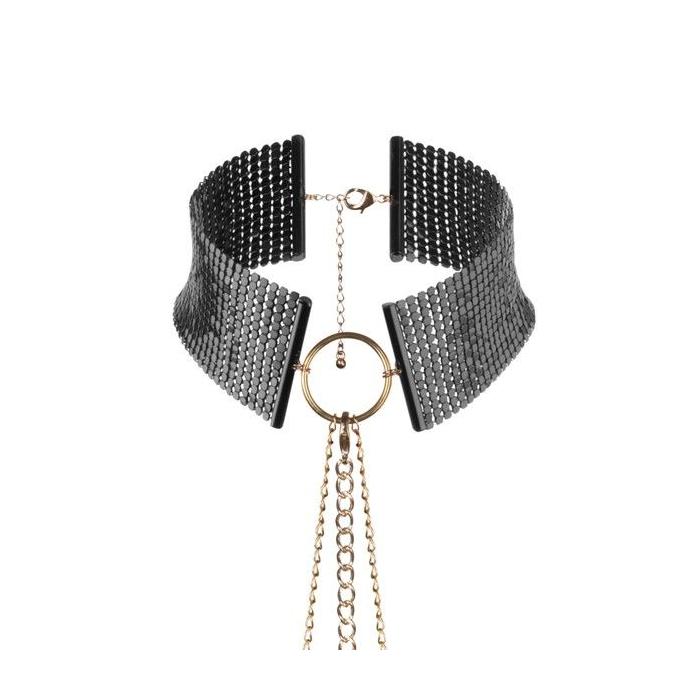 Obsenza - Désir Métallique Adjustable Bondage Choker Necklace - OS - Image 1