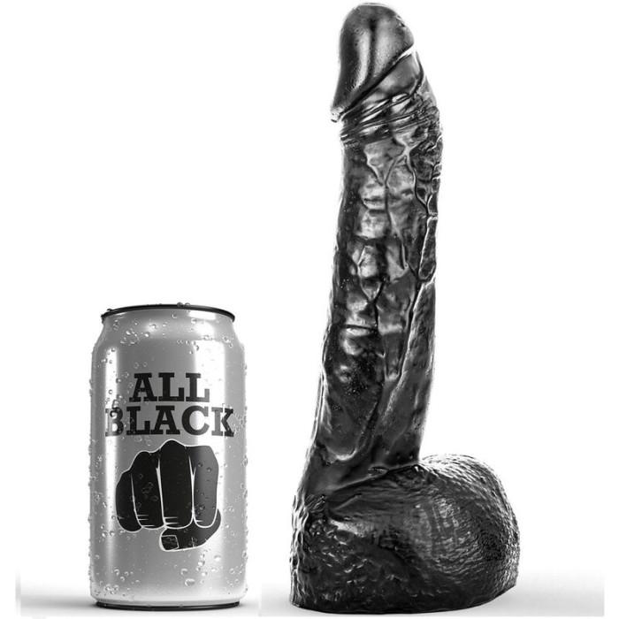 Obsenza - Dildo Fisting Realista 20 cm - Experiencia All Black - Negro - Image 1