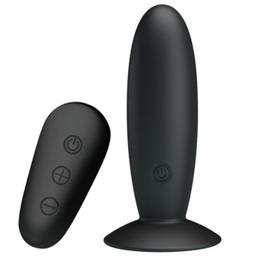 Obsenza - MR Play Remote Control Vibration Anal Plug for Enhanced Pleasure - Black - Image 1