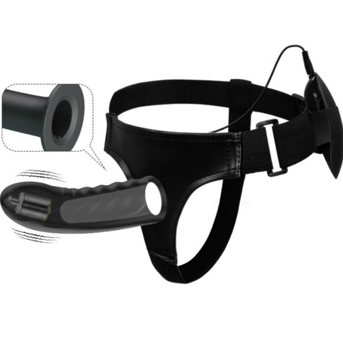 Obsenza - Pretty Love Marvin Vibration Strap-On with Hollow Dildo for Enhanced Pleasure - Image 1