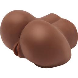 Obsenza - Masturbatore Realistico Big Ass con Vibratore Marrone per Piacere Intenso - Image 1