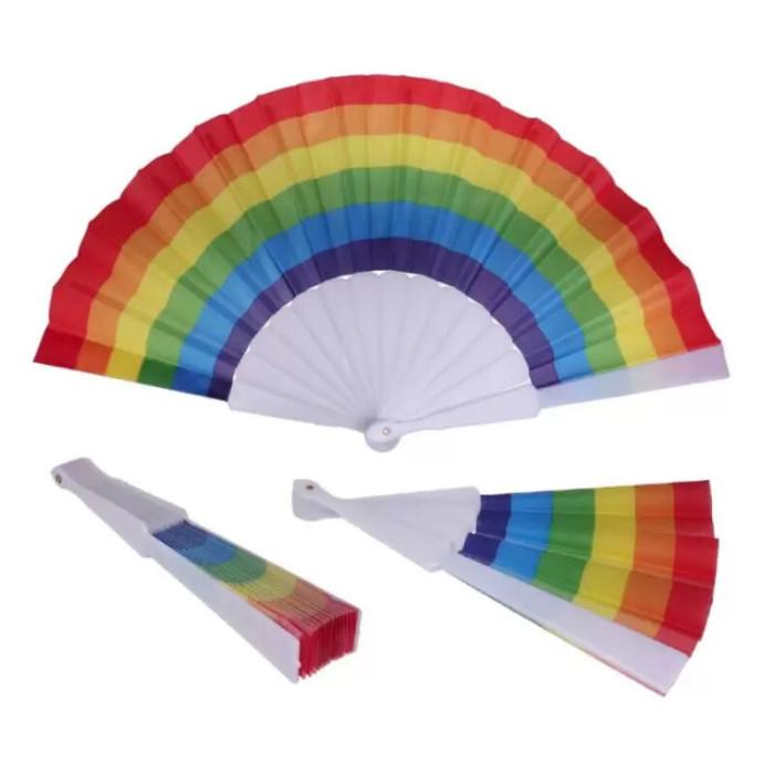 Obsenza - Fan de Tela con Bandera LGBT Pride para Celebraciones y Eventos - Image 1