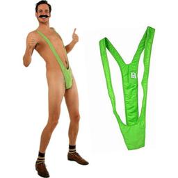 Obsenza - Trikini Homme Vert pour Événements Festifs et Enterrements de Vie de Garçon - Vert Fluo - Image 1