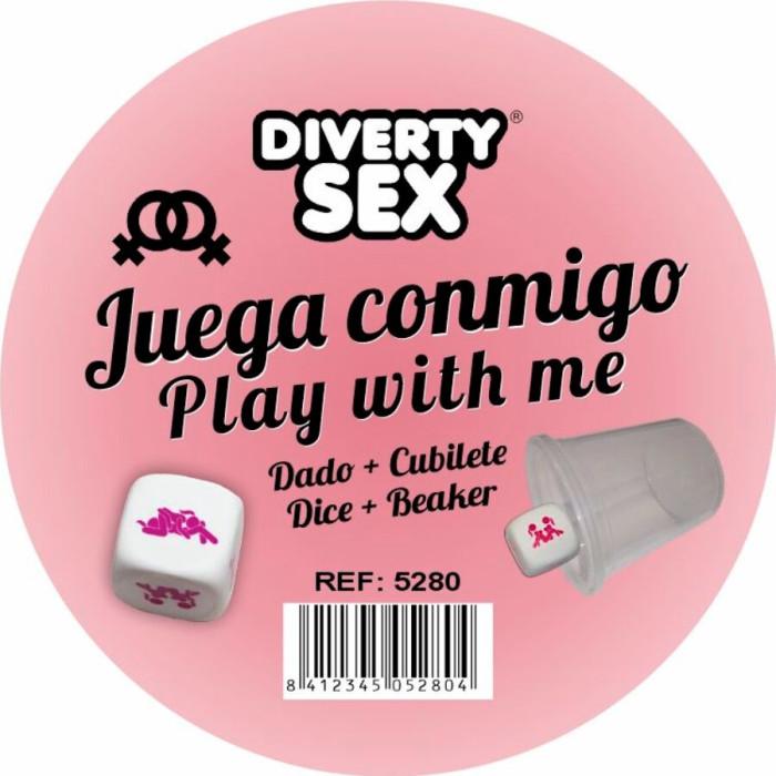 Obsenza - White hard dice with woman positions and cube - Image 1