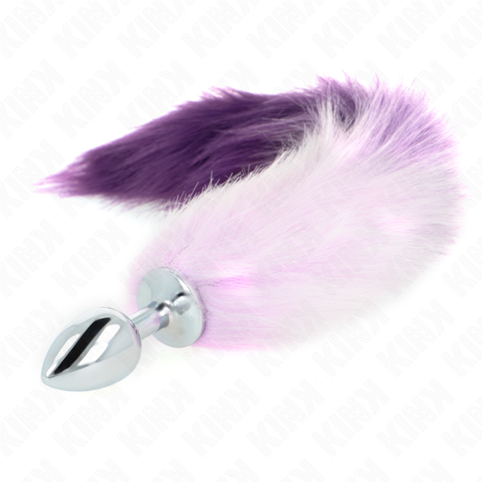 Obsenza - KINK Small Anal Plug with Synthetic Tail for Beginners - Purple - Image 1