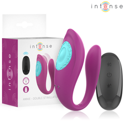 Obsenza - Vibrador Annie con Formato U y Control Remoto de INTENSE - Violeta - Image 1