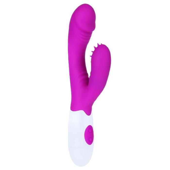 Obsenza - Elegant Lilac Rabbit Vibrator with Clitoral Stimulator - Image 1