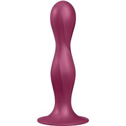 Obsenza - Dildo de Silicone Dupla Ball-R Garnet com Estímulo Dual e Ventosa - Image 1