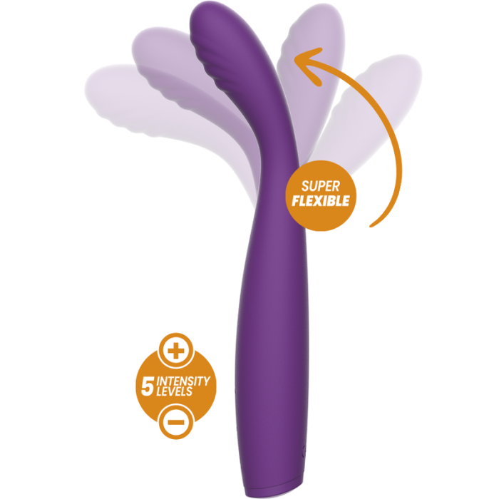 Obsenza - Vibrador Rewostim Flexible Potente para Placer Personalizado - Morado - Image 1