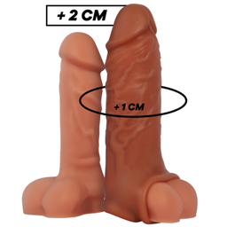 Obsenza - Estensione del Pene in Silicone Liquido V9 Marrone VirilXL - Image 1
