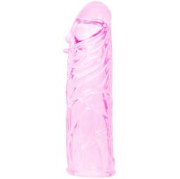 Obsenza - Copertura pene in silicone stimolante rosa 13 cm - Image 1